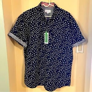 NWT Men’s Floral Print Button Down Shirt